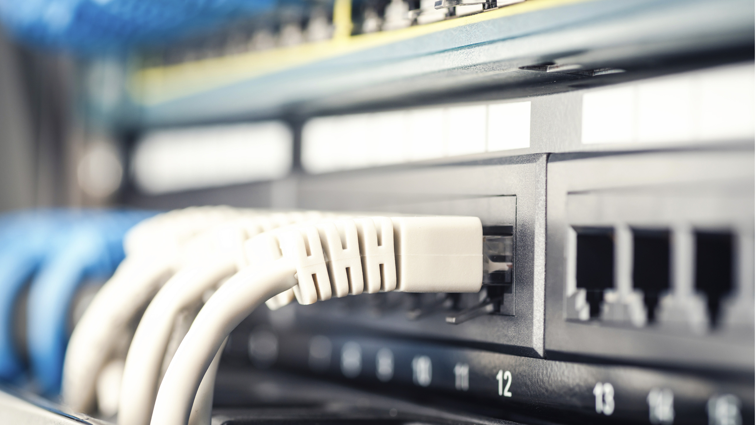 Serverrack von hinten